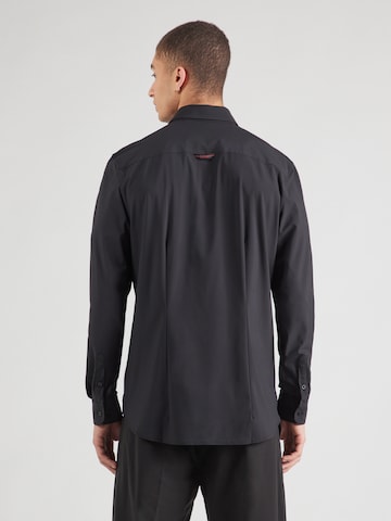 GUESS Regular fit Button Up Shirt 'SUNSET TECH' in Black