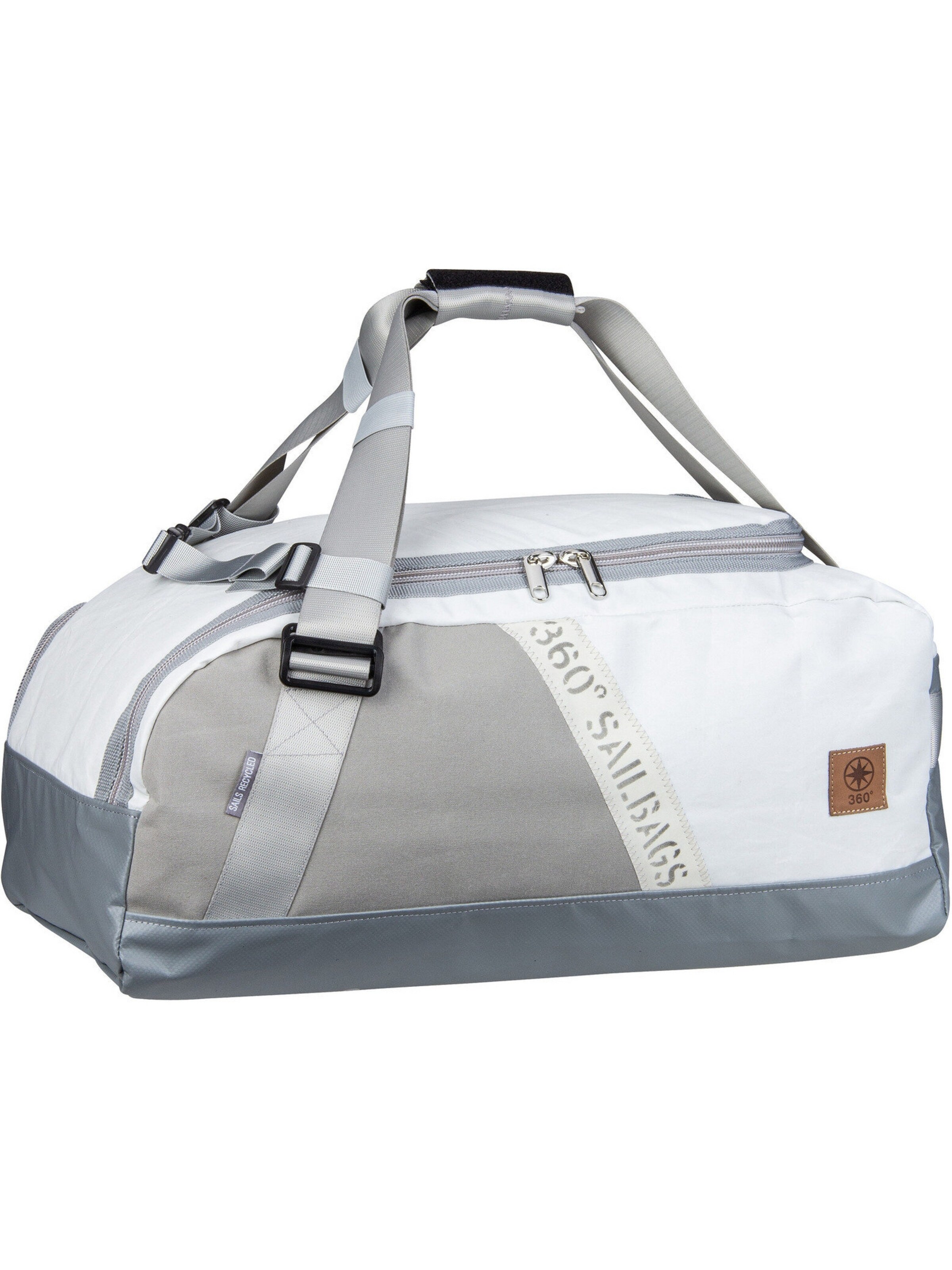 360 Grad Reisetasche 'Container XL' in Weiß: Vorderseite