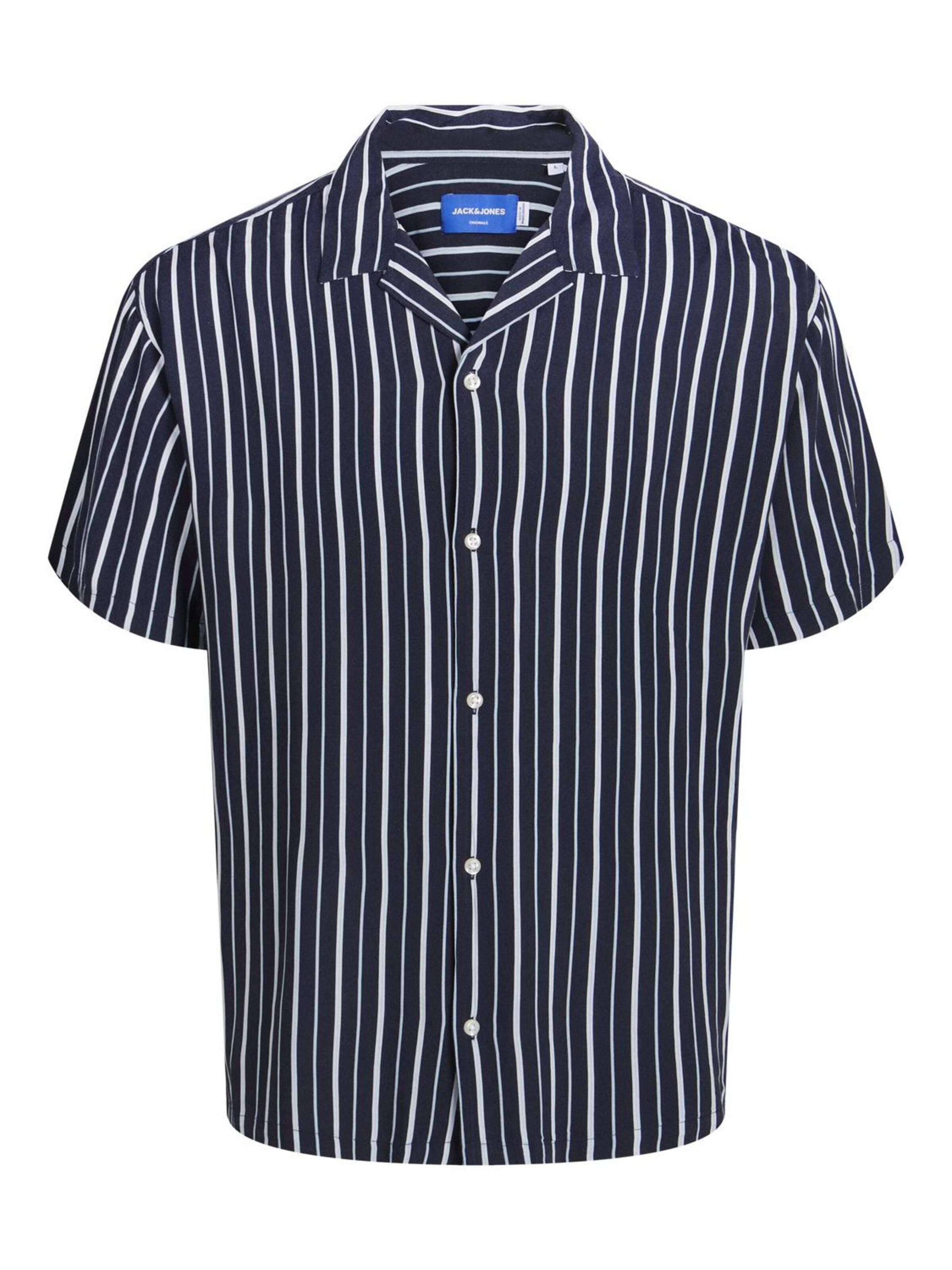 Jack & Jones Junior Comfort fit Button Up Shirt in Blue: front