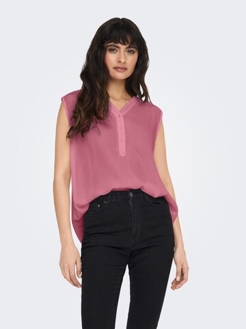 Chemisier 'ONLJETTE' ONLY en rose : devant