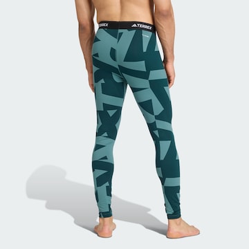 Skinny Pantalon de sport ADIDAS TERREX en vert