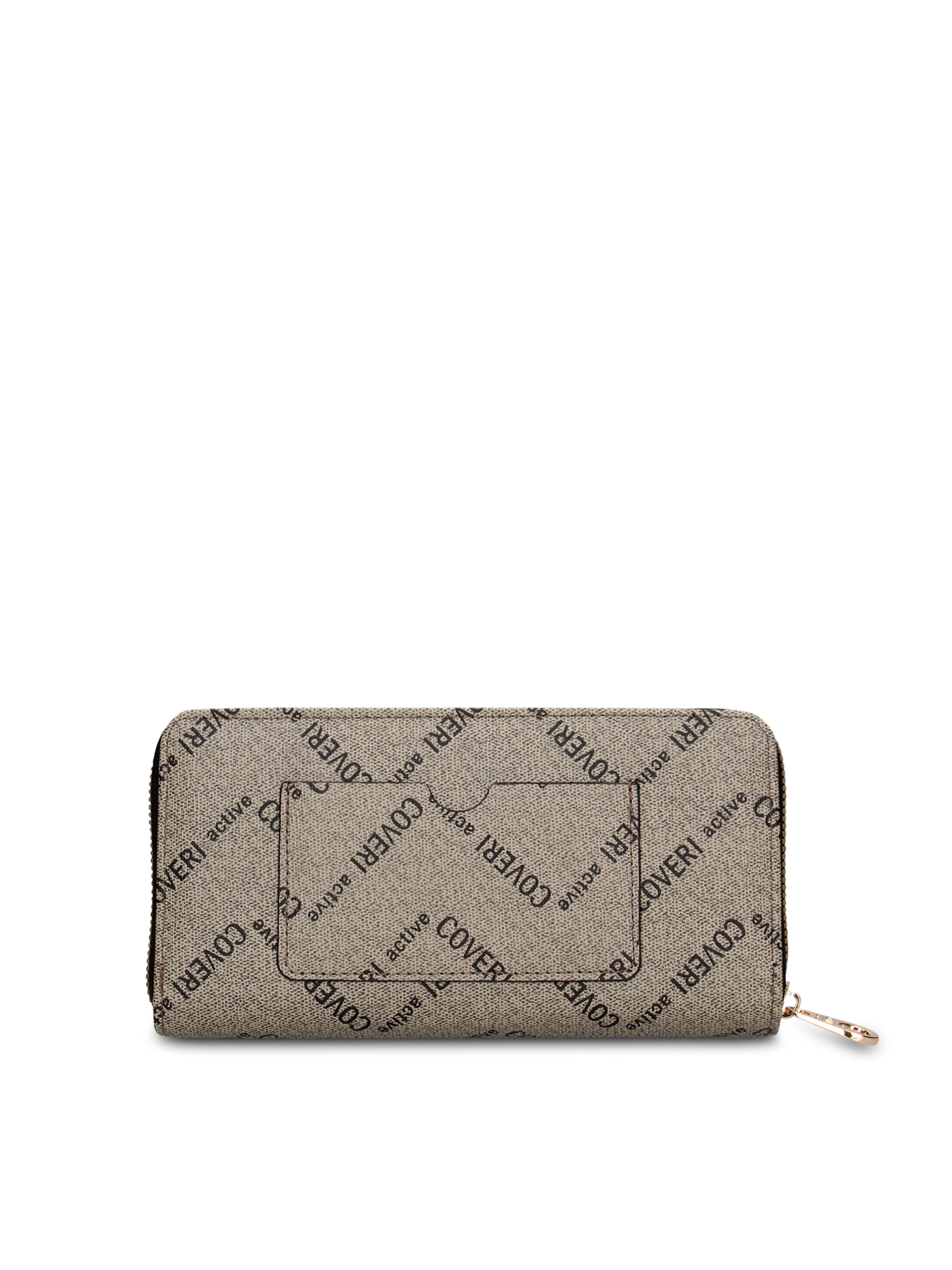 Portamonete 'Portafoglio donna con zip Coveri Collection' di Coveri Collection in grigio