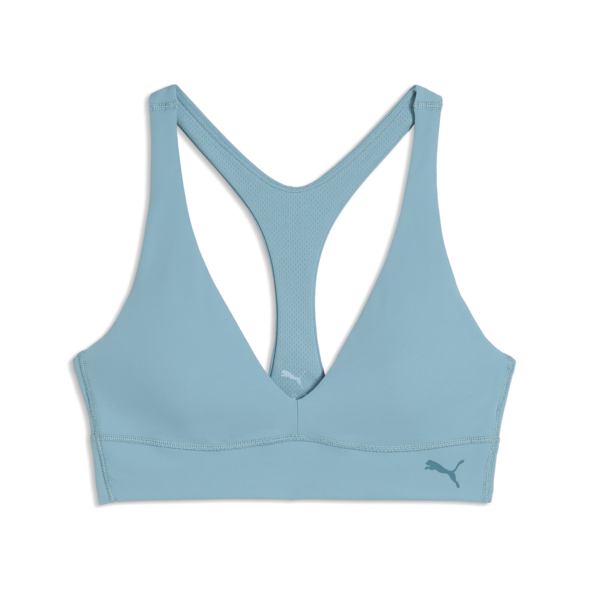 PUMA Bustier Sport-BH 'Shapelux' in Blau: Vorderseite