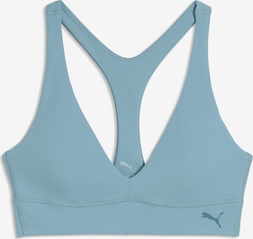 PUMA Bustier Sport-BH 'Shapelux' in Blau: Vorderseite