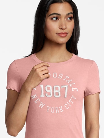AÉROPOSTALE - Camisa 'JKI 1987' em rosa