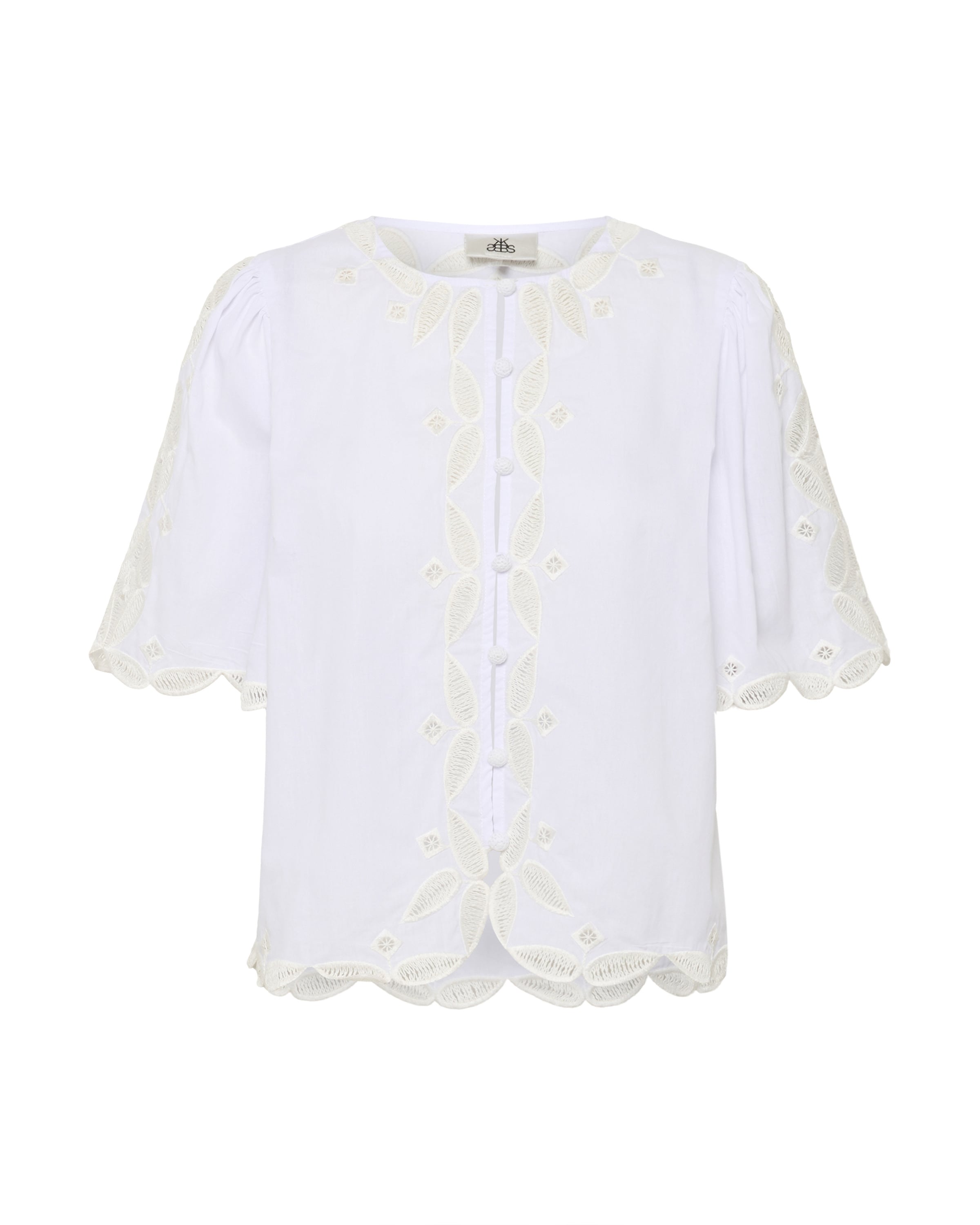 KAREN BY SIMONSEN Blouse 'KBErlinda' in Wit: voorkant