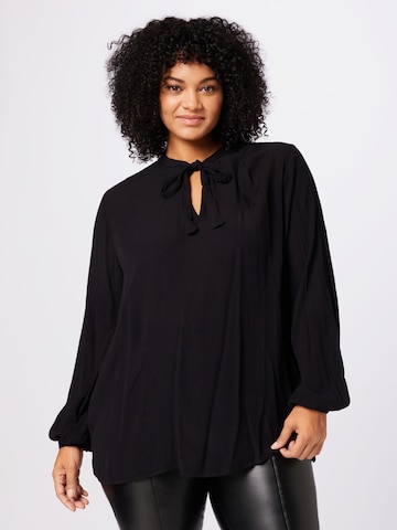 ABOUT YOU Curvy - Blusa 'Laura' en negro: frente