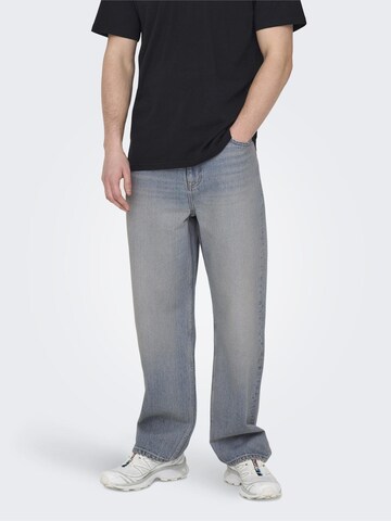 Only & SonsLoosefit Traperice 'FADE' - plava boja: prednji dio