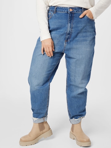 Loosefit Jeans de la River Island Plus pe albastru: față