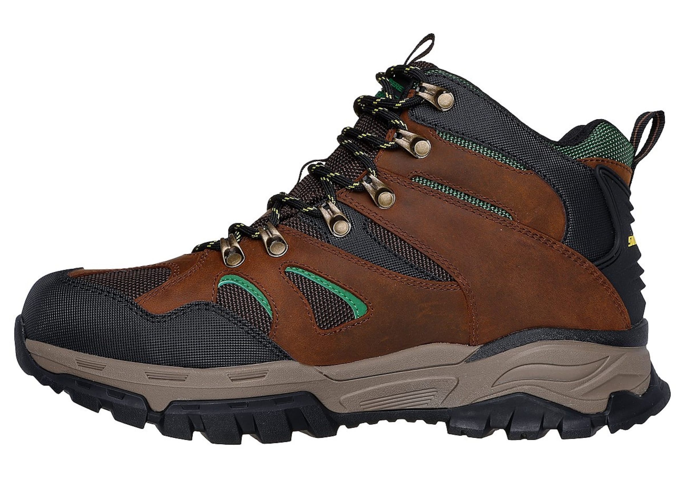 Bottines à lacets SKECHERS en marron : devant