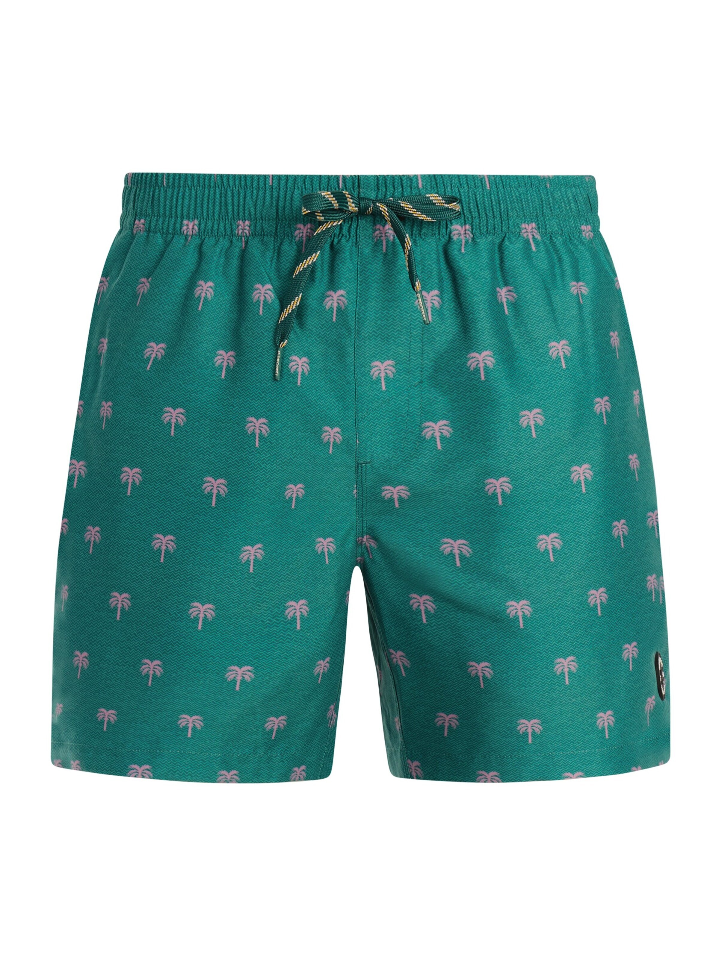 PROTEST Board Shorts 'PRTMascot' in Green: front