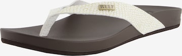 REEF Teenslipper 'Cushion' in Wit: voorkant