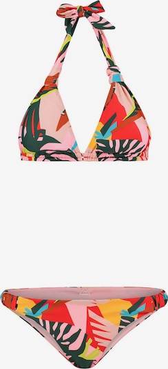 Shiwi Bikini en turquoise / jaune / vert foncé / rose clair / rouge, Vue avec produit