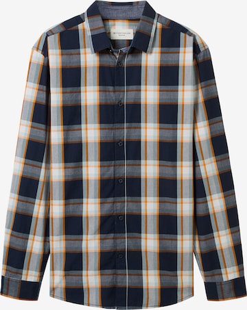 TOM TAILOR Button Up Shirt in Blue: front