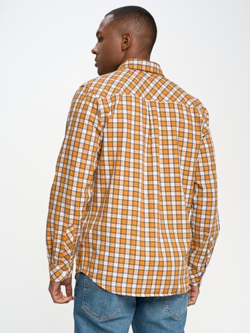 BIG STAR Regular fit Button Up Shirt 'Wermutiser' in Orange