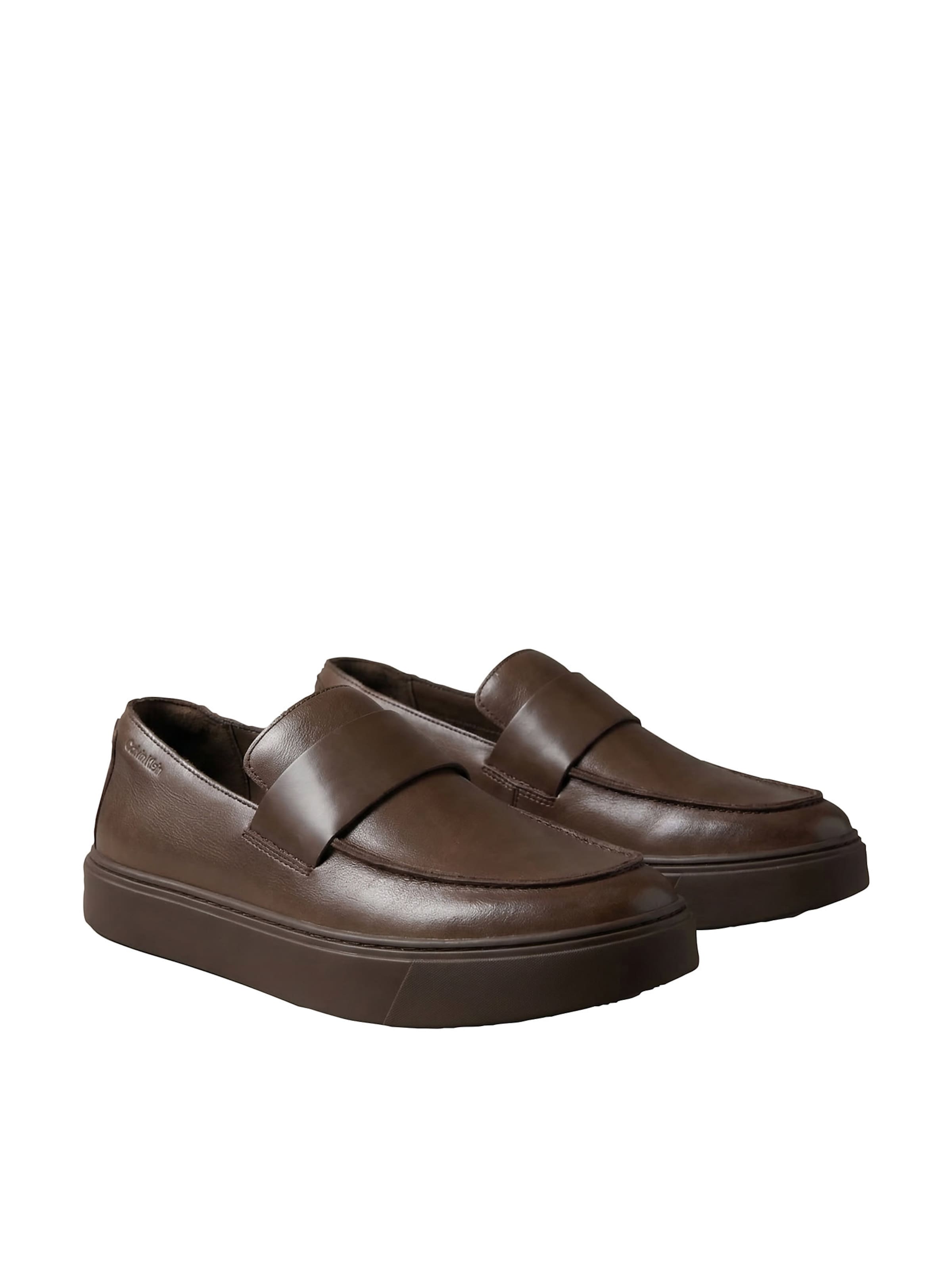 Calvin Klein Instappers in Bruin