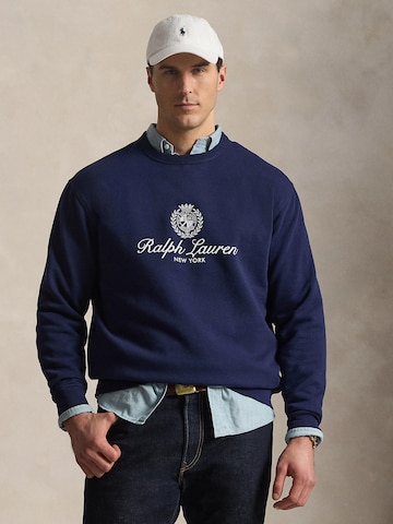 mėlyna Polo Ralph Lauren Big & Tall Megztinis be užsegimo 'SEASONAL': priekis