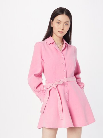 Olivia Rubin - Vestidos camiseiros 'SIMONE' em rosa: frente