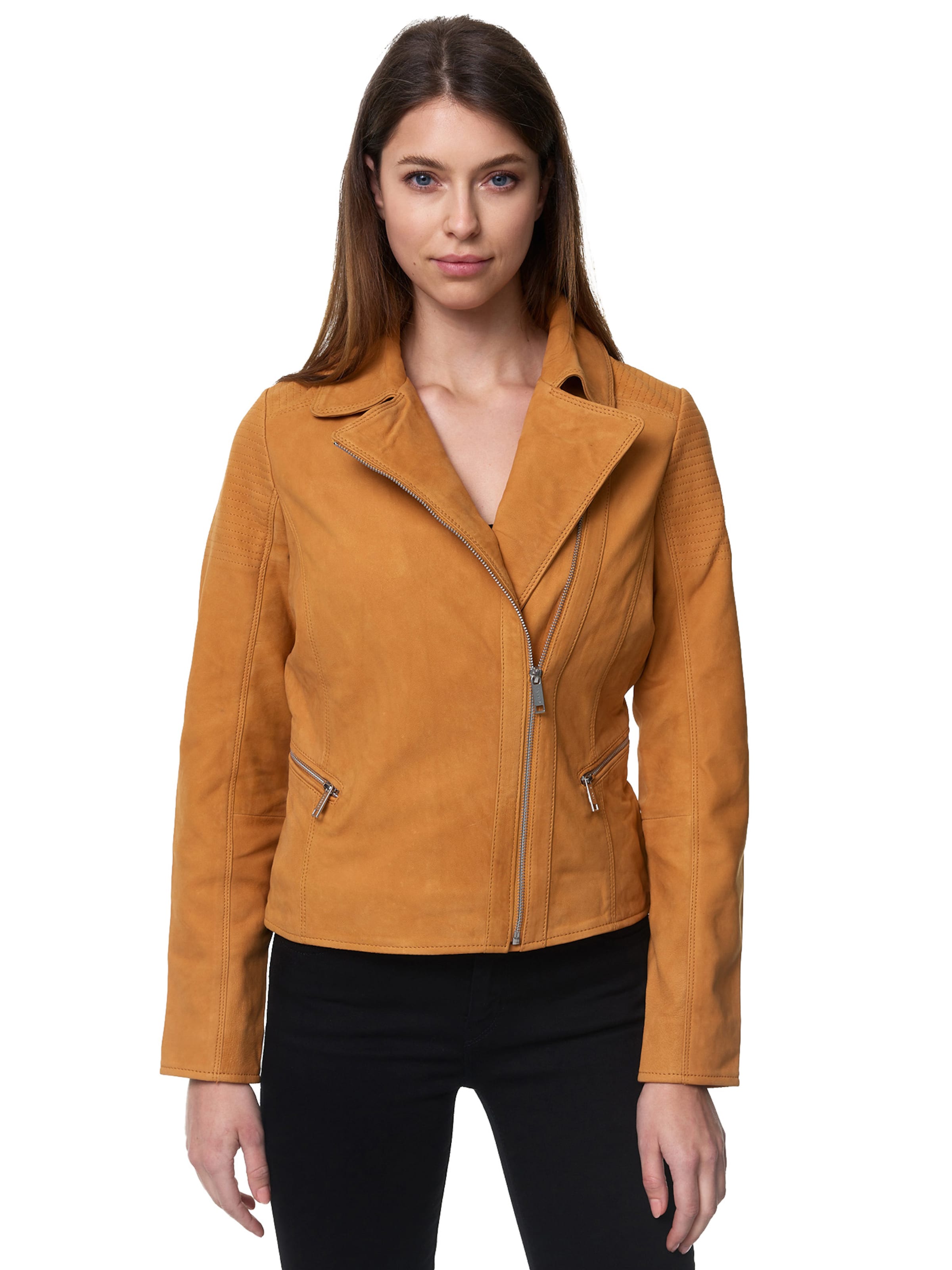 Giacca di mezza stagione 'F500' di Tazzio in giallo: frontale