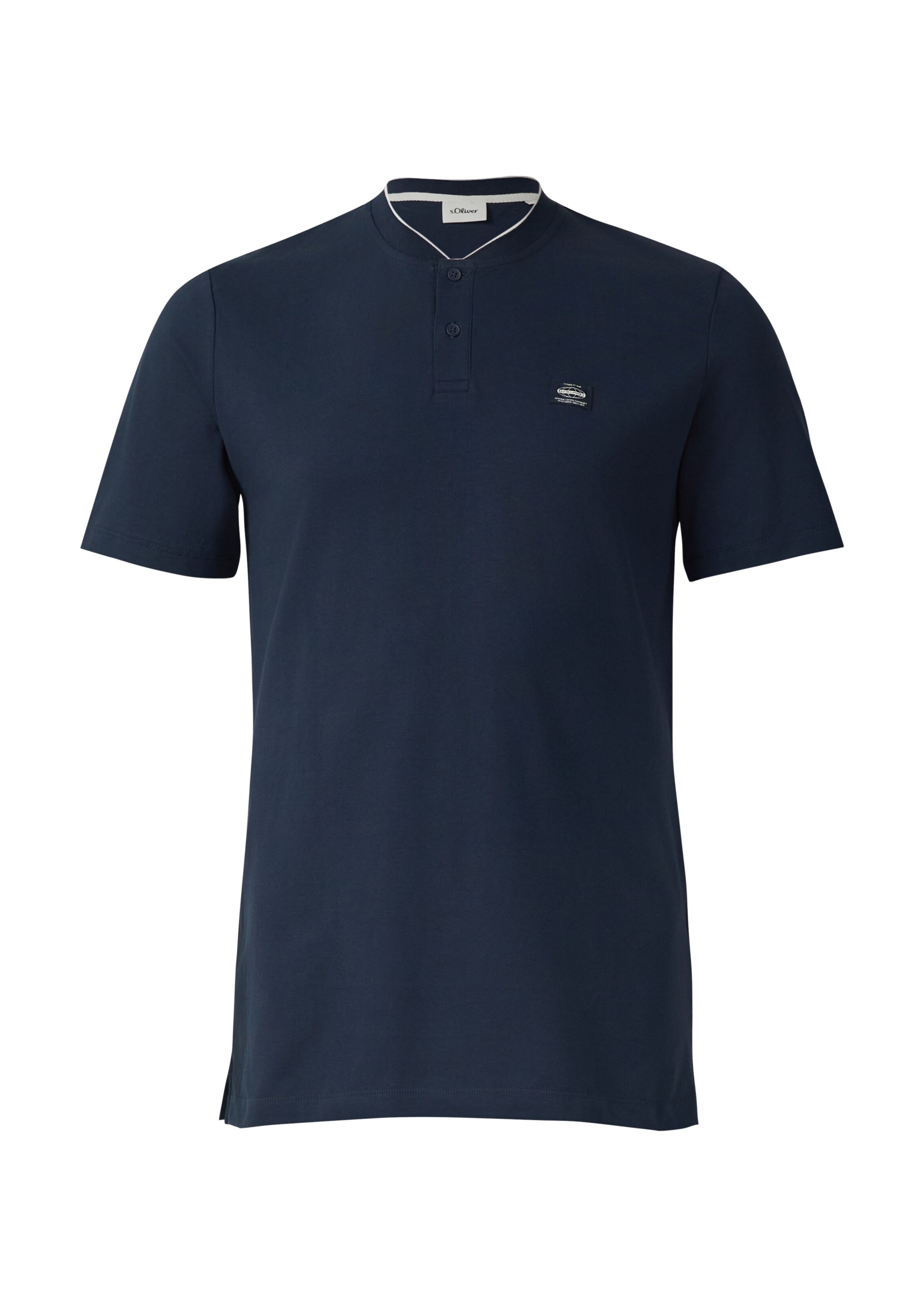 s.Oliver T-Shirt en bleu marine / blanc, Vue avec produit