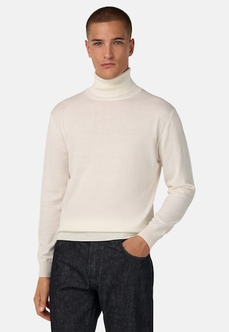 Pull-over Boggi Milano en blanc : devant