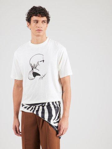 Karl Lagerfeld Póló - bézs: elől