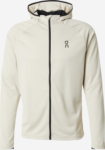 On Спортна жилетка с качулка 'Climate' в бяло: отпред