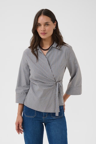 Kaffe Shirt in Grijs: voorkant