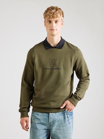 Karl Lagerfeld Μπλούζα φούτερ σε πράσινο: μπροστά