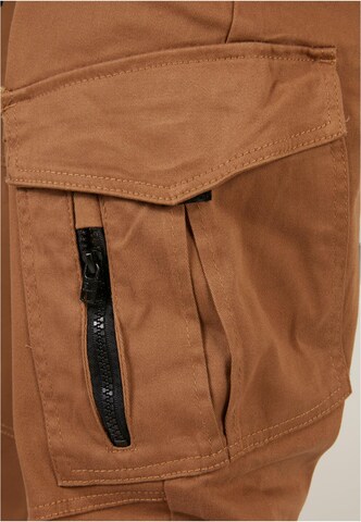 SOUTHPOLE Tapered Cargo Pants in Brown