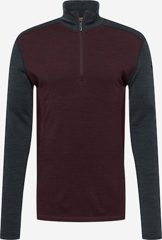 Smartwool Athletic Sweatshirt in Brown: front