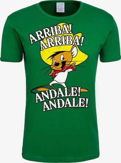 LOGOSHIRT T-Shirt 'Looney Tunes – Arriba! Andale!' in braun / gelb / grün / schwarz / weiß, Produktansicht