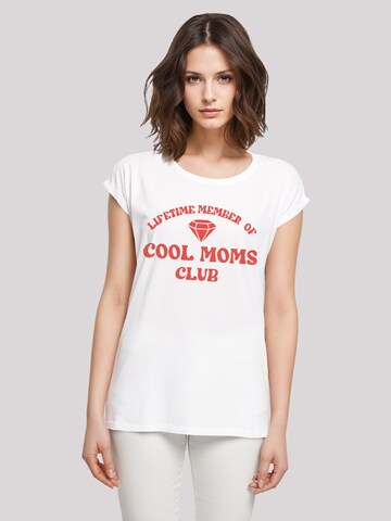F4NT4STIC Shirt 'Mothers Day Cool Moms Club Membership Trendy Motherhood' in White: front