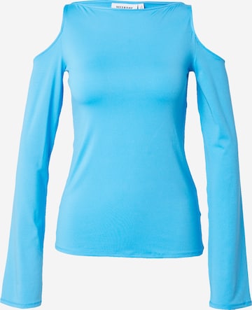 WEEKDAY Majica 'Remi' | modra barva: sprednja stran