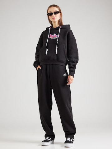 Wide Leg Pantalon ALPHA INDUSTRIES en noir
