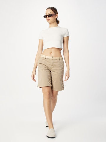 ESPRIT Loose fit Chino Pants in Beige