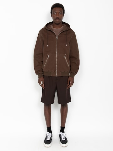 Manteau mi-saison Schott NYC en marron
