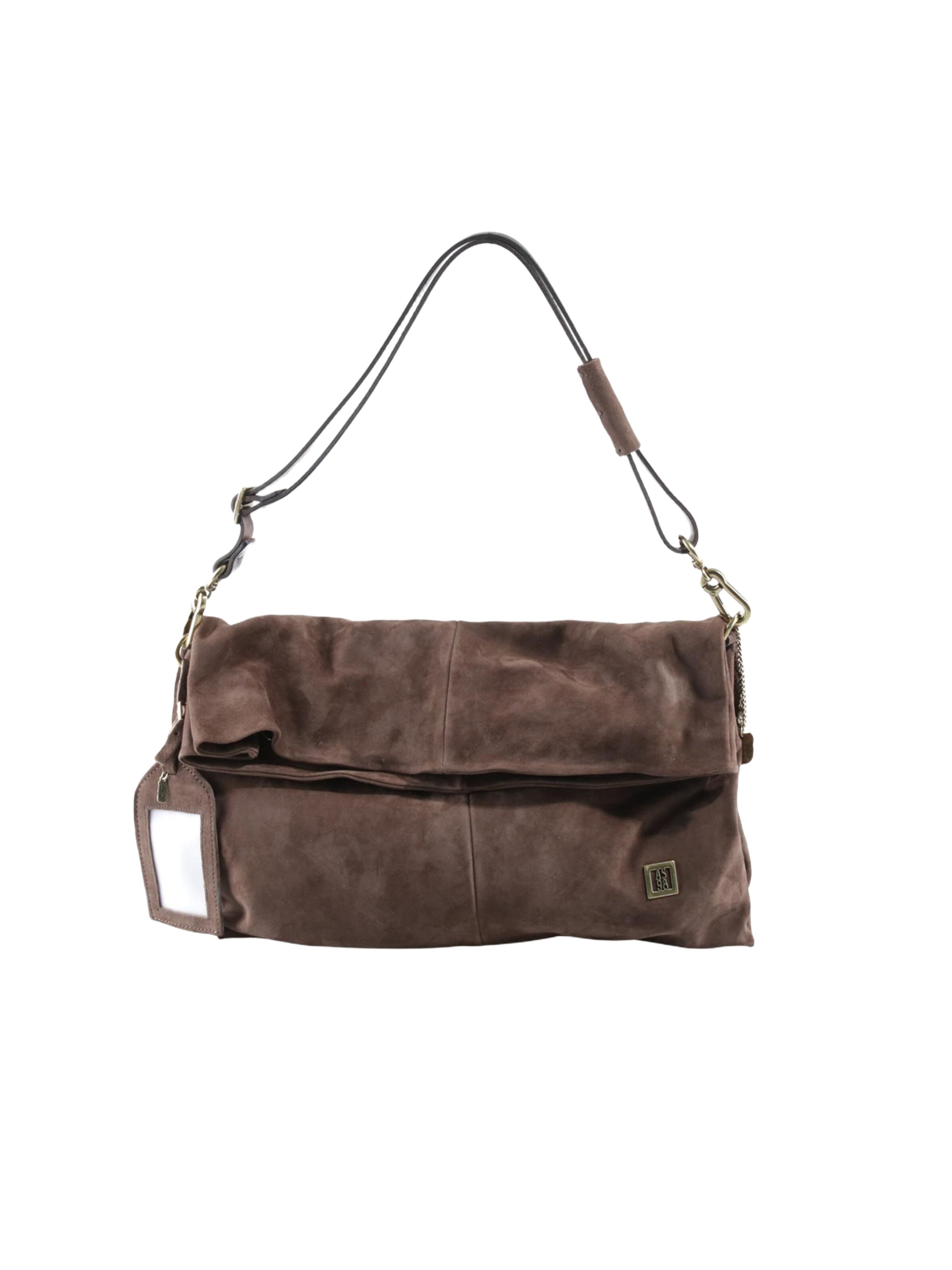 Borsa a spalla di A.S.98 in marrone: frontale