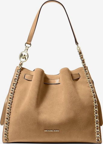 Michael Kors - Bolso de hombro 'Mina 34.3x14.0x28.6 cm' en beige: frente