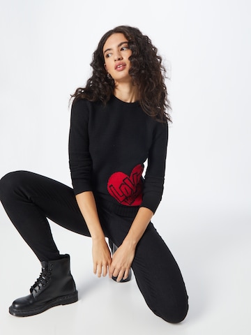 Love Moschino Sweter w kolorze czarny