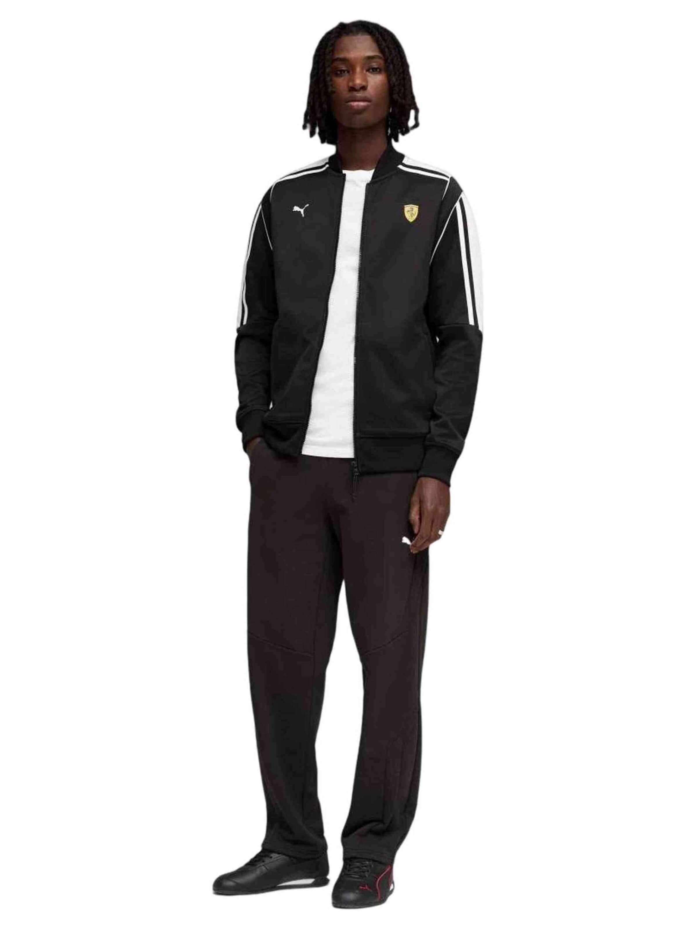 Regular Pantalon de sport '077-53112442847571' PUMA en noir : devant