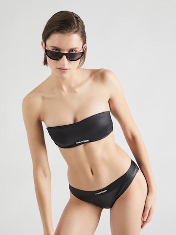 Calvin Klein Swimwear Bandeau Bikinitop in Schwarz