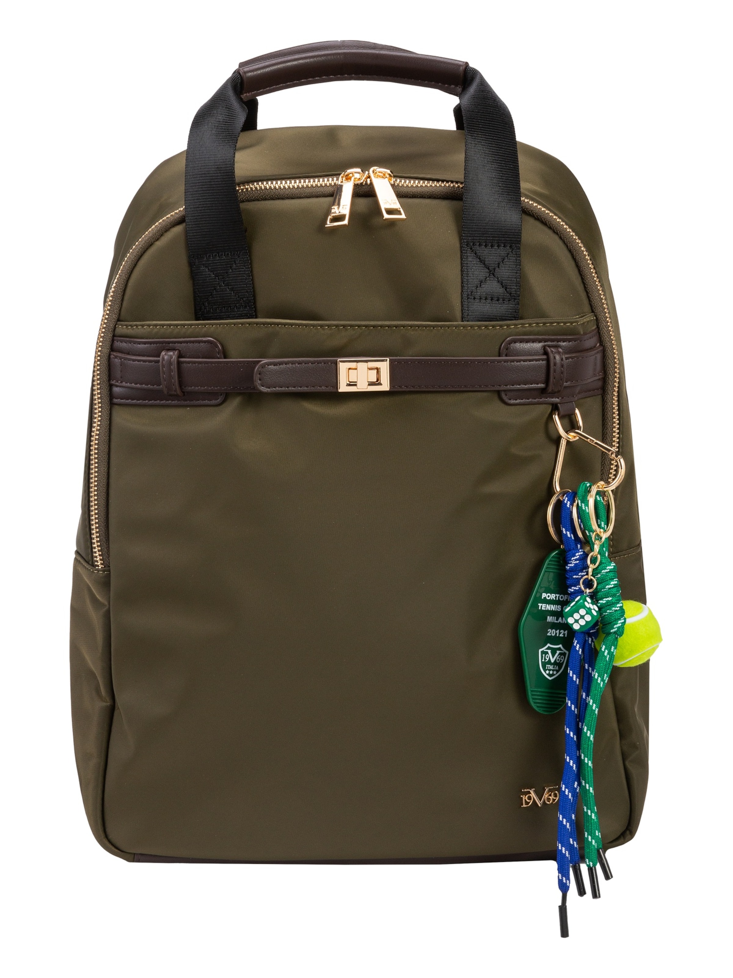 19V69 ITALIA Backpack 'Latina' in Green: front