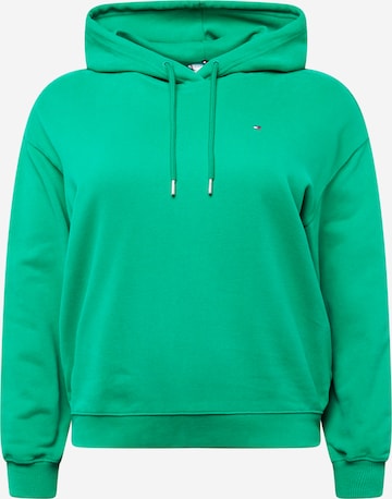 Tommy Hilfiger Curve - Sweatshirt em verde: frente