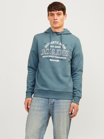 JACK & JONES Суичър в синьо: отпред