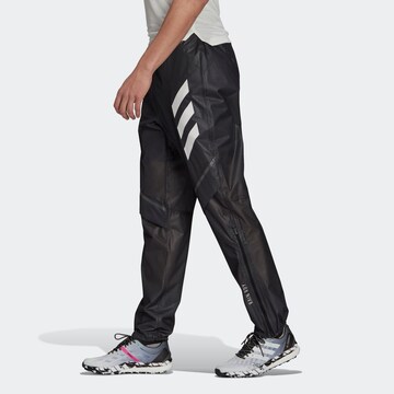 ADIDAS TERREX Regular Sports trousers 'Agravic Rain' in Black