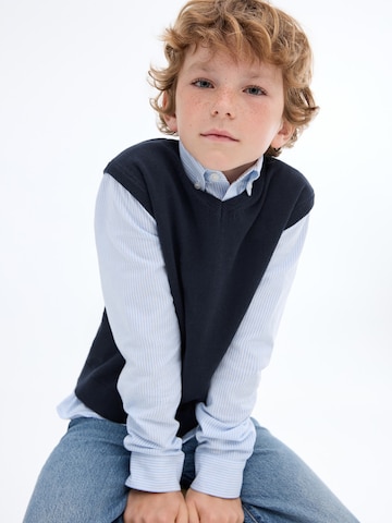 MANGO KIDS Pulóver 'GENIO' - kék: elől