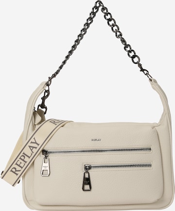 Sac bandoulière REPLAY en beige : devant