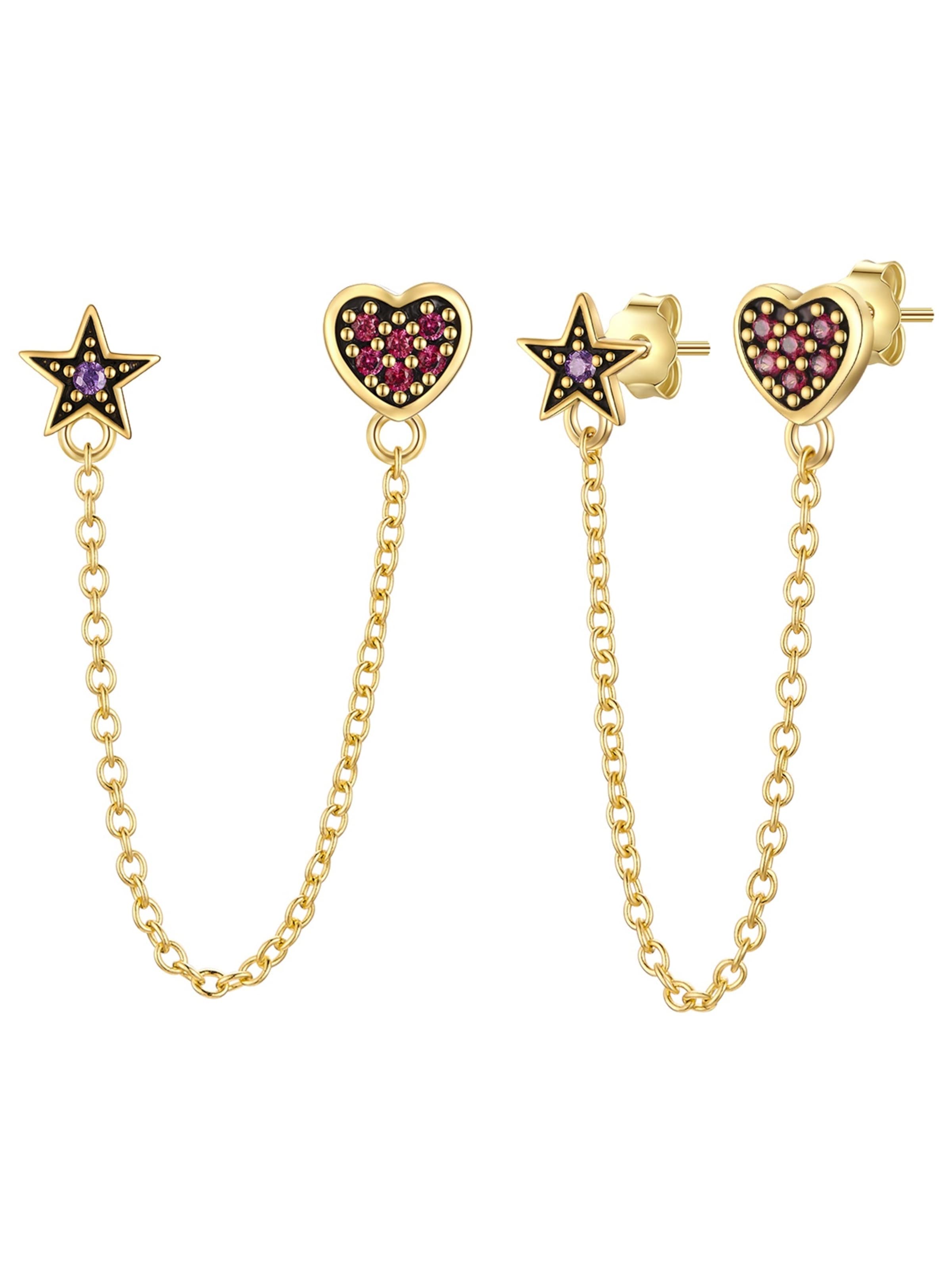 Glanzstücke München Oorbellen in Goud: voorkant