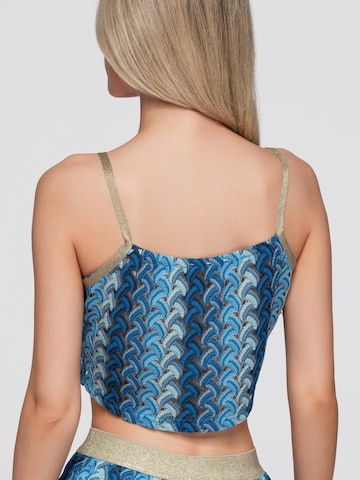 Top di Ombre in blu